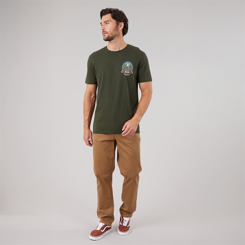 Mens Detector Artist T-Shirt Duck Green - Image 4