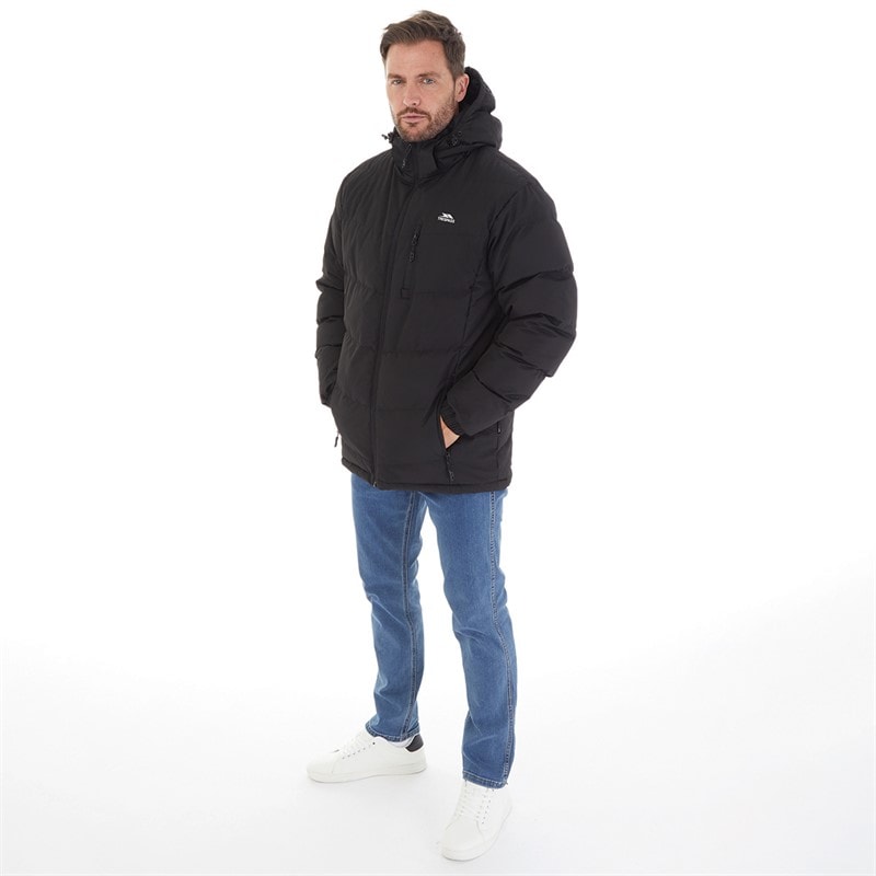 Mens Farsley Waterproof Padded Jacket Black - Image 5