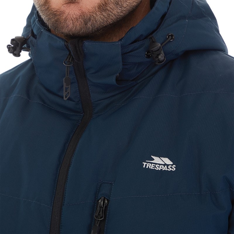 Mens Farsley Waterproof Padded Jacket Navy - Image 3