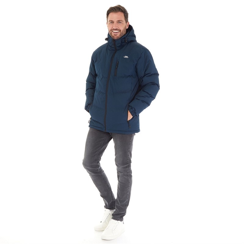 Mens Farsley Waterproof Padded Jacket Navy - Image 5