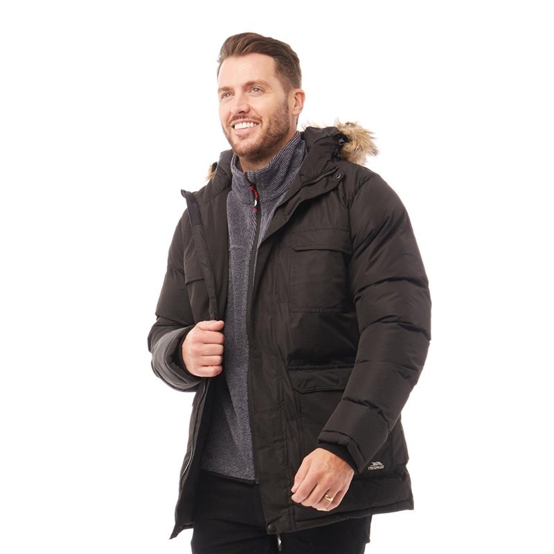Mens Baldwin Insulated Waterproof Parka Black - Image 1
