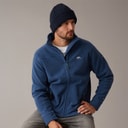 Mens Bernal Full Zip Fleece Jacket Navy Tone