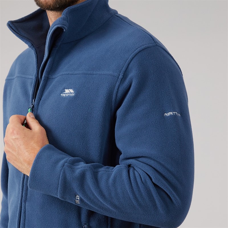 Mens Bernal Full Zip Fleece Jacket Navy Tone - Image 5