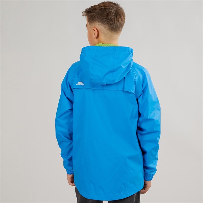 Trespass Boys Qikpac Waterproof Jacket Cobalt - Image 2