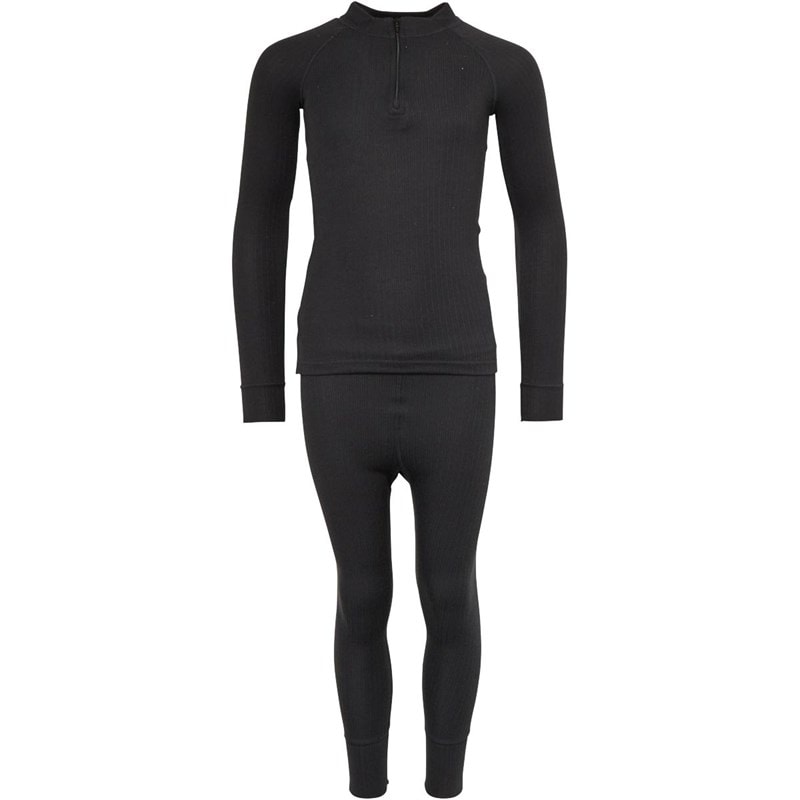 Junior Unite 360 Thermal Baselayer Set Black - Image 2