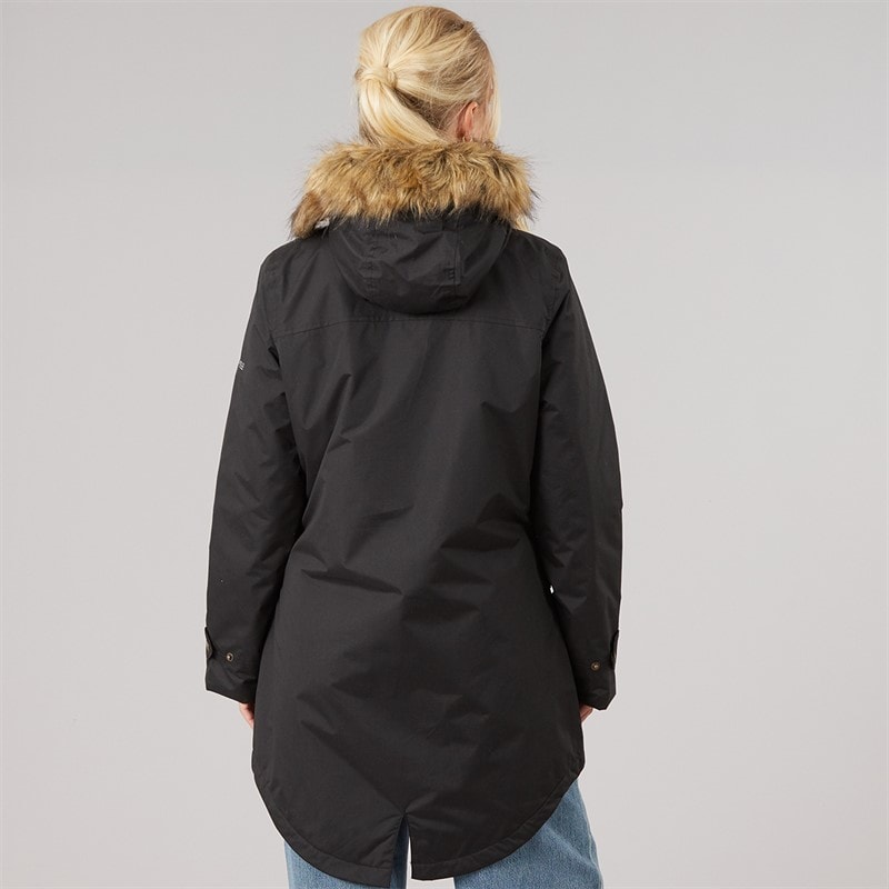 Womens Clea Insulated Waterproof Parka Black - Image 2