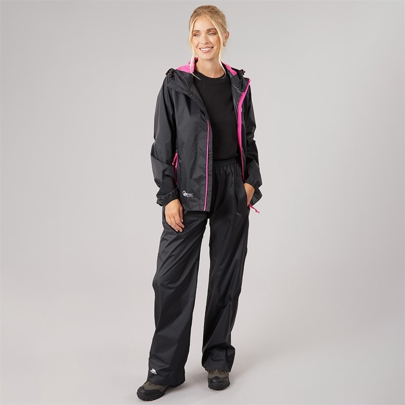 Womens Qikpac Waterproof Jacket Black - Image 4