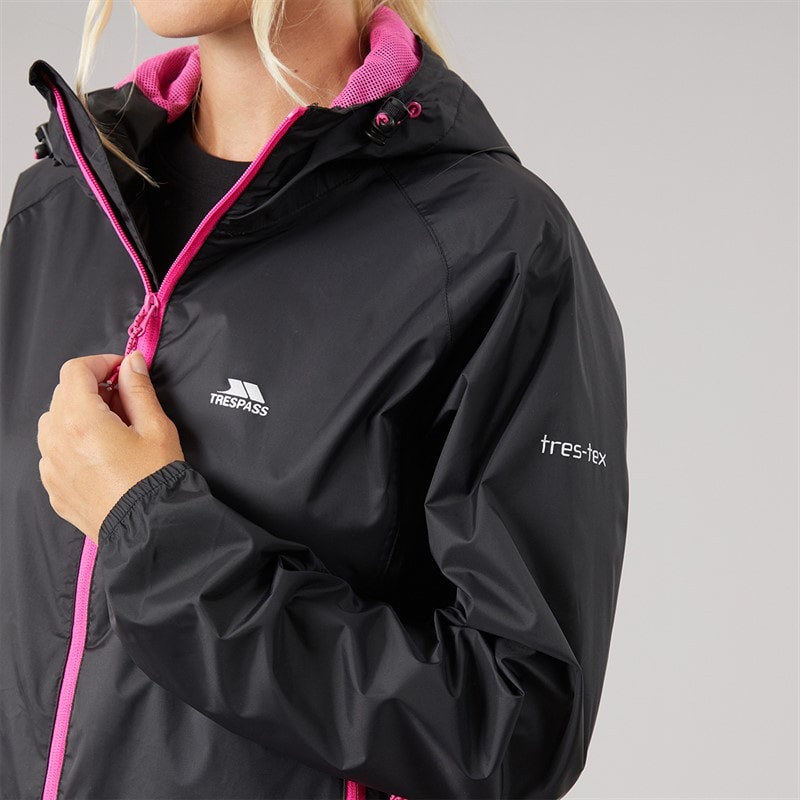Womens Qikpac Waterproof Jacket Black - Image 5