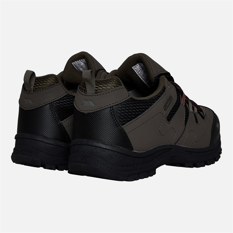 Mens Finley Low Waterproof Walking Shoes Coffee/Rust - Image 3