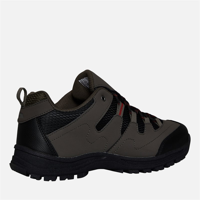 Mens Finley Low Waterproof Walking Shoes Coffee/Rust - Image 5