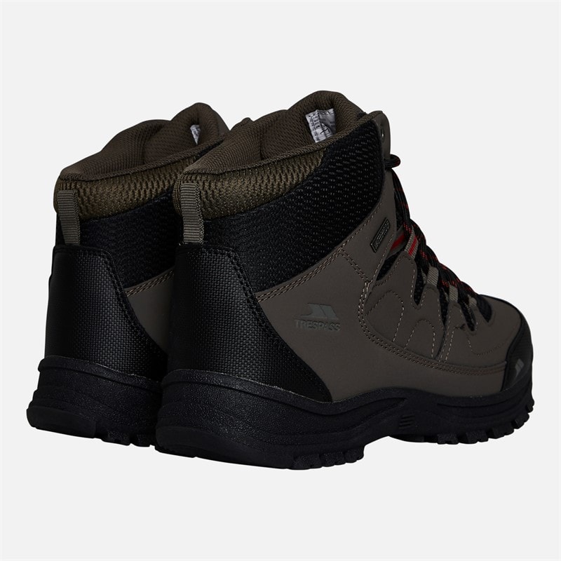 Mens Finley Mid Waterproof Walking Boots Coffee/Rust - Image 3