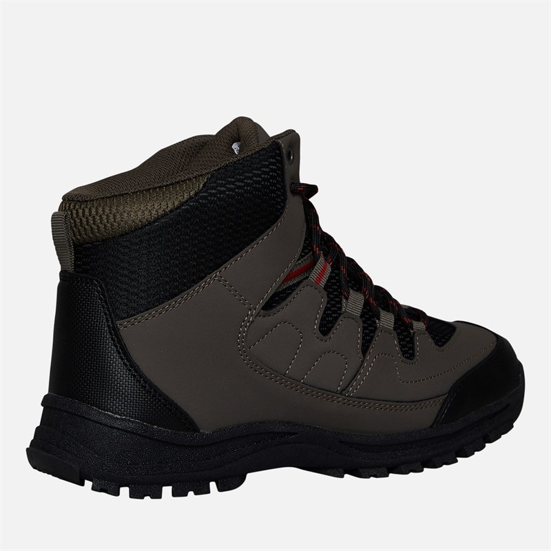 Mens Finley Mid Waterproof Walking Boots Coffee/Rust - Image 5