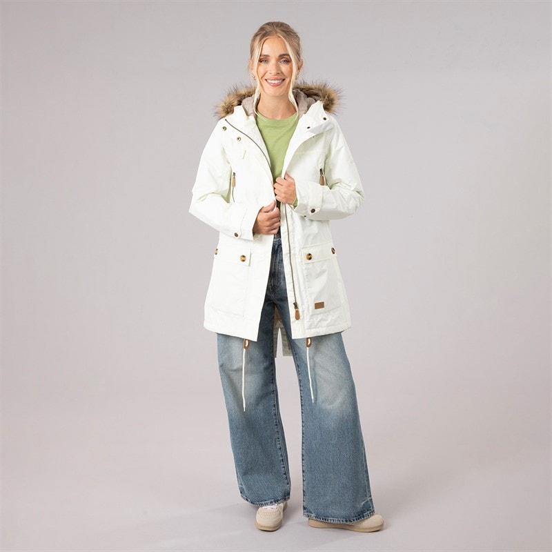 Womens Clea Insulated Waterproof Parka Ghost - Image 4