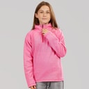 Girls Meadows 1/2 Zip Fleece Pink Lady