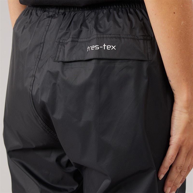 Womens Qikpac Waterproof Over Trousers Black - Image 5