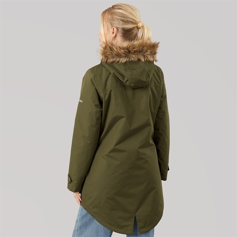 Womens Clea Insulated Waterproof Parka Dark Vine - Image 2