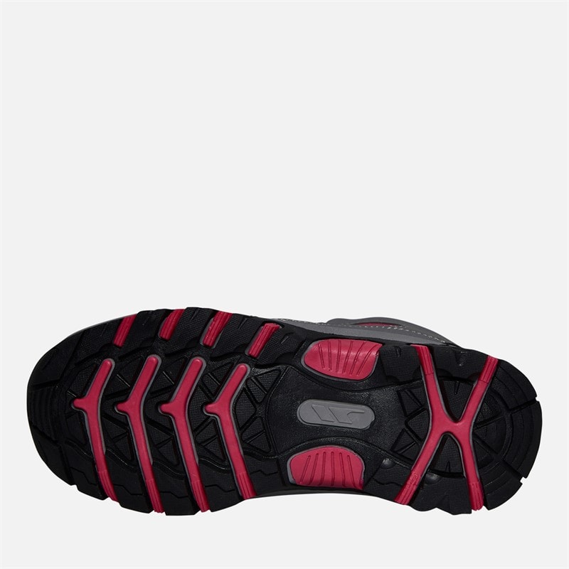 Junior Girls Gillon 2 Mid Waterproof Walking Boots Grey/Pink - Image 2