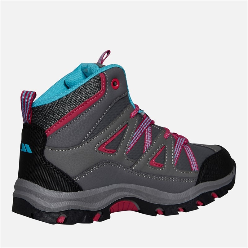 Junior Girls Gillon 2 Mid Waterproof Walking Boots Grey/Pink - Image 5