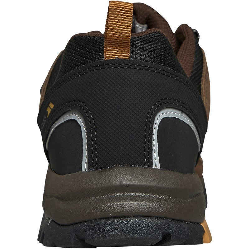 Mens Scarp Waterproof Walking Shoes Dark Brown/Sienna - Image 3