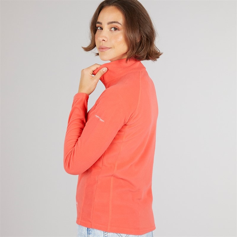 Womens Shiner 1/2 Zip Micro Fleece Peach Blush - Image 2