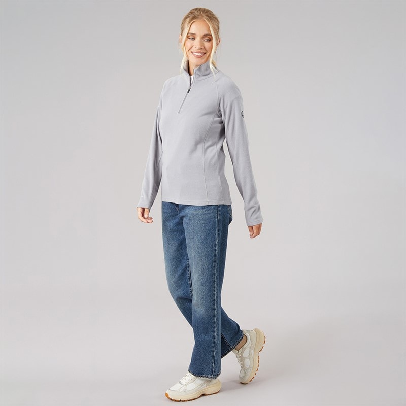Womens Shiner 1/2 Zip Micro Fleece Platinum - Image 4