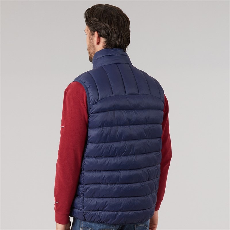 Mens Fergal Micro Padded Gilet Navy - Image 2