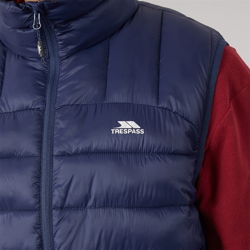 Mens Fergal Micro Padded Gilet Navy - Image 5
