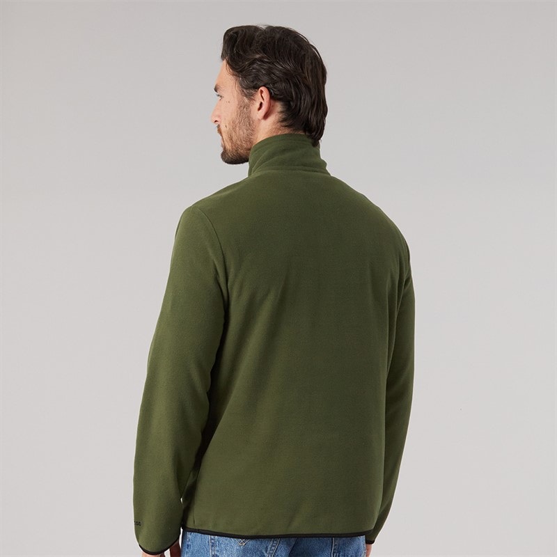 Mens Mcgeechan 1/2 Zip Micro Fleece Dark Vine - Image 2