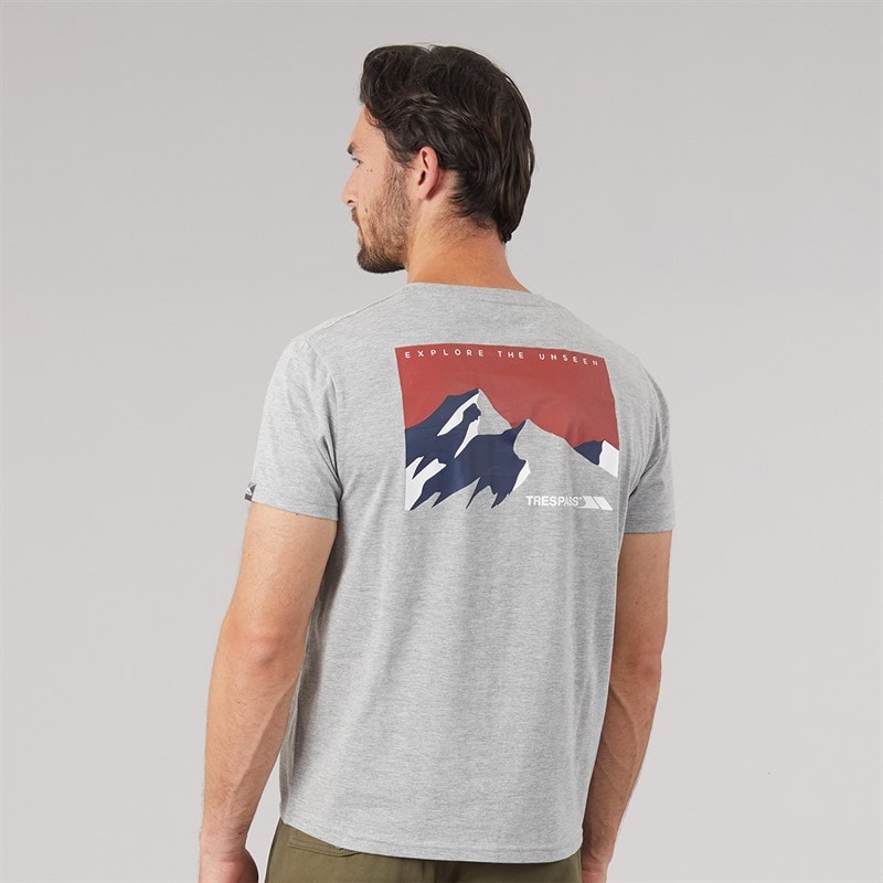 Mens Svensson Back Logo T-Shirt Grey - Image 3
