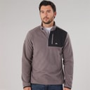 Mens Mcgeechan 1/2 Zip Micro Fleece Mid Grey