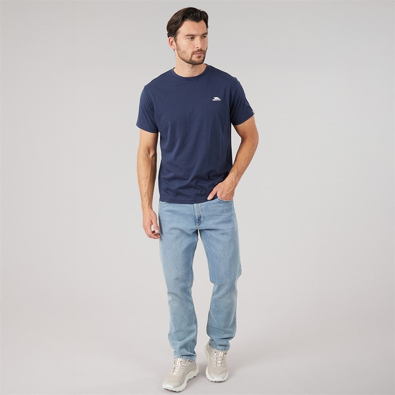 Mens Svensson Back Logo T-Shirt Navy - Image 4