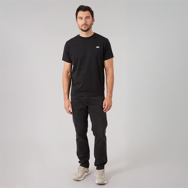 Mens Svensson Back Logo T-Shirt Black - Image 4