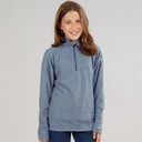 Girls Meadows 1/2 Zip Fleece Navy/Pink Logo