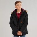 Boys Upsider Insulated Waterproof Parka Black