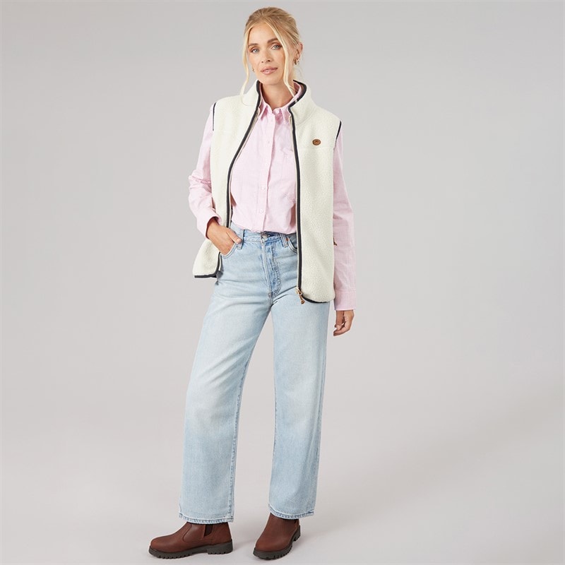 Womens Pleasance Full Zip Fleece Gilet Ghost - Image 4