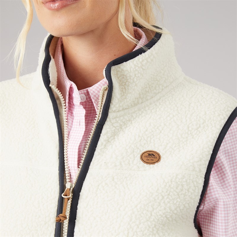 Womens Pleasance Full Zip Fleece Gilet Ghost - Image 5