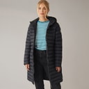 Womens Briarlea Padded Hooded Long Coat Black