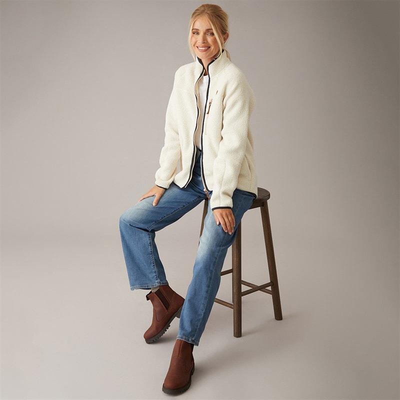 Womens Hyacinth Full Zip Fleece Ghost - Image 4