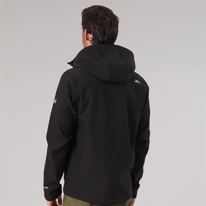 Mens Alwero Waterproof Padded Softshell Jacket Black - Image 2