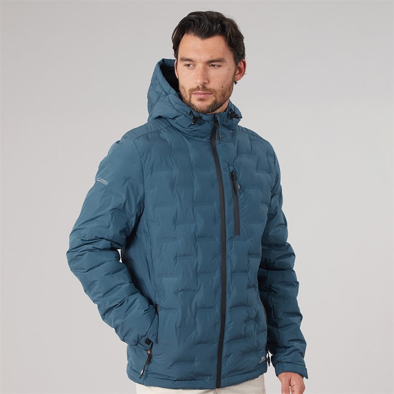 Mens Jaymes Waterproof Insulated Jacket Dark Teal - Image 3