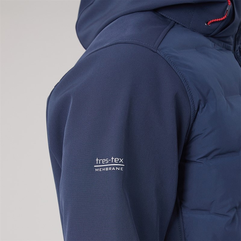 Mens Alwero Waterproof Padded Softshell Jacket Navy - Image 4