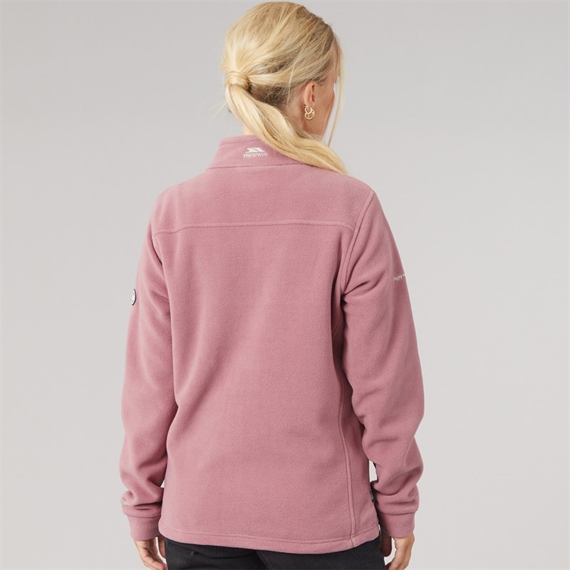 Womens Bertille Full Zip Fleece Jacket Faded Rose - Image 2