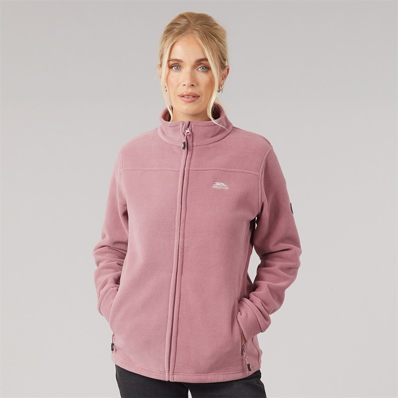 Womens Bertille Full Zip Fleece Jacket Faded Rose - Image 3