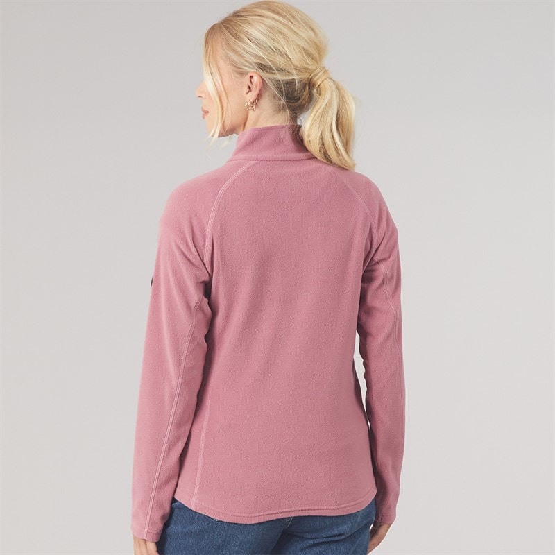 Womens Shiner 2 1/2 Zip Micro Fleece Faded Rose - Image 2