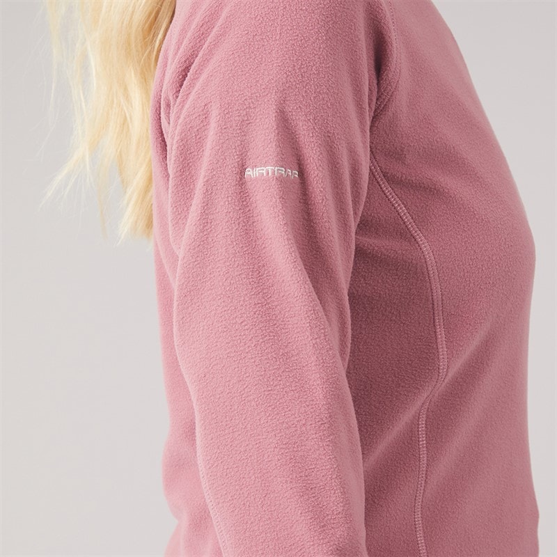 Womens Shiner 2 1/2 Zip Micro Fleece Faded Rose - Image 5