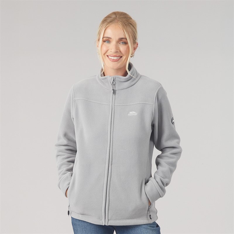 Womens Bertille Full Zip Fleece Jacket Platinum - Image 3