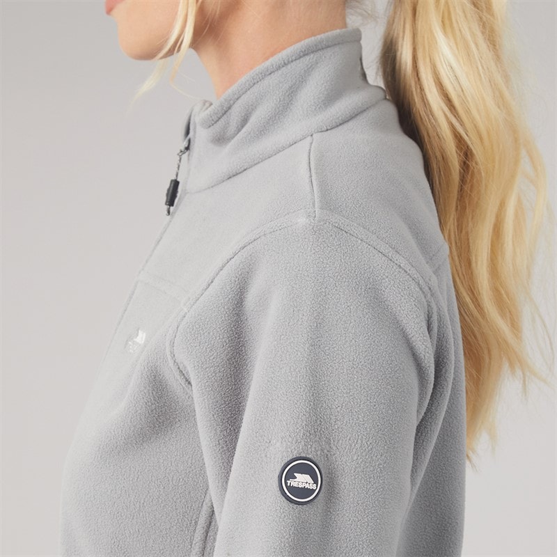 Womens Bertille Full Zip Fleece Jacket Platinum - Image 5