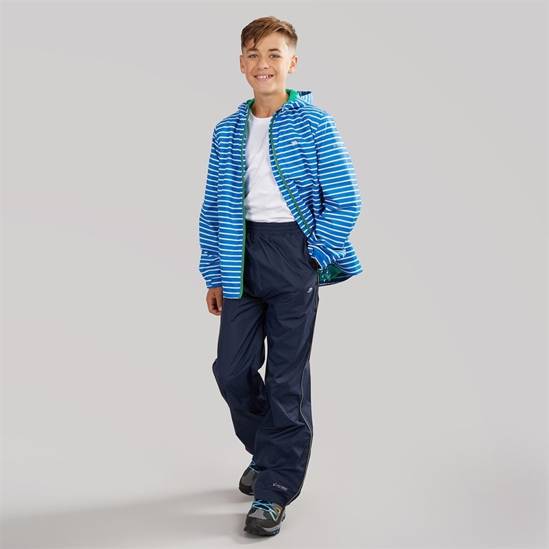 Boys Kinley Waterproof Jacket And Trousers Set Navy - Image 4