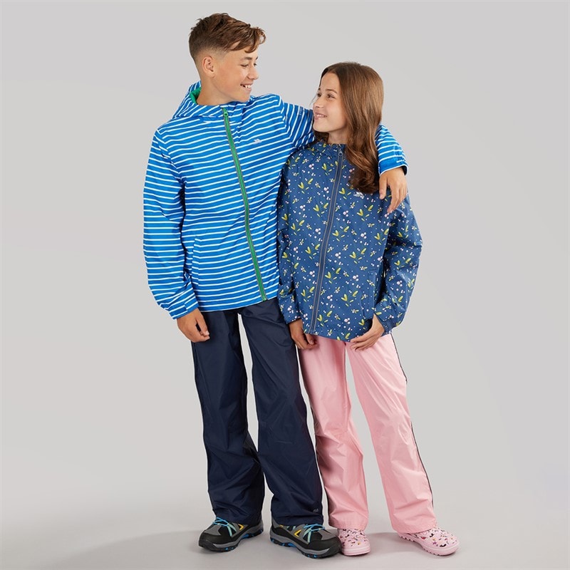 Boys Kinley Waterproof Jacket And Trousers Set Navy - Image 5