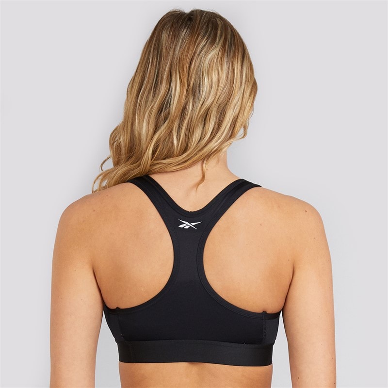 Womens Simone Performance Sports Bra Top Black - Image 2